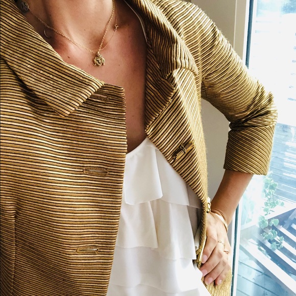 Vintage Bill Blass gold jacket - Picture 2 of 3